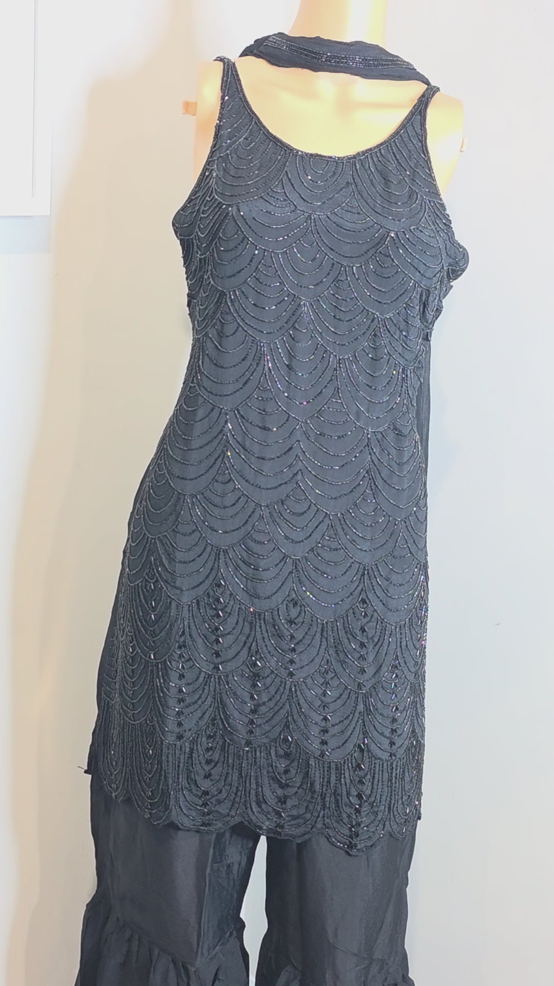 Indo-Western Embroidered Kurta Set